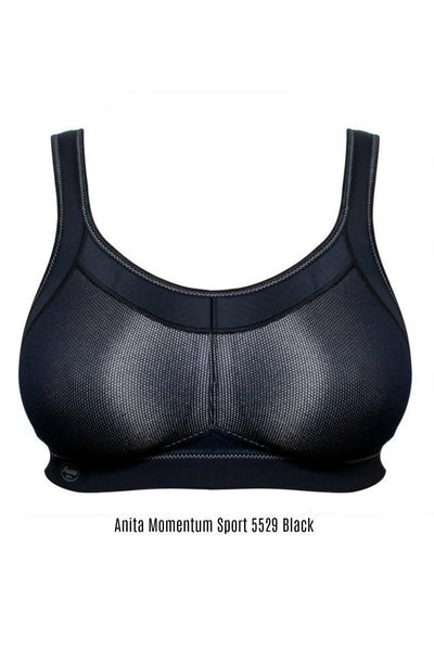 Anita Momentum - Maximum Support Sports Bra, Black (5529)