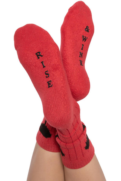 PJ Salvage Fun Socks RKFX3 Crimson