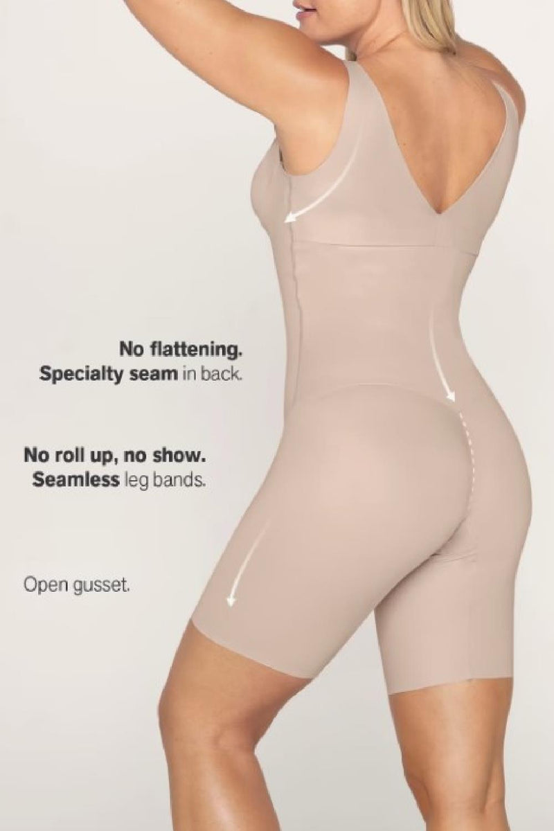 Leonisa Undetectable Step-In Mid-Thigh Body Shaper 018483 Nude