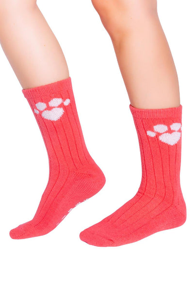 PAWSITIVE VIBES Socks RZFX3-BURNT-RED