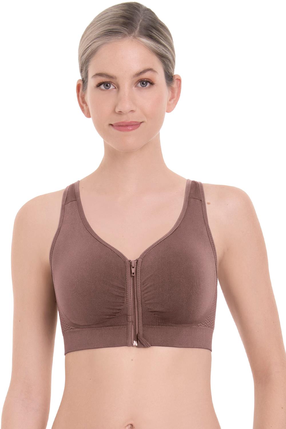 Anita Women's Non-Wired Mastectomy Bra 5706X – Seamless, Beige, With Microfiber Pockets
