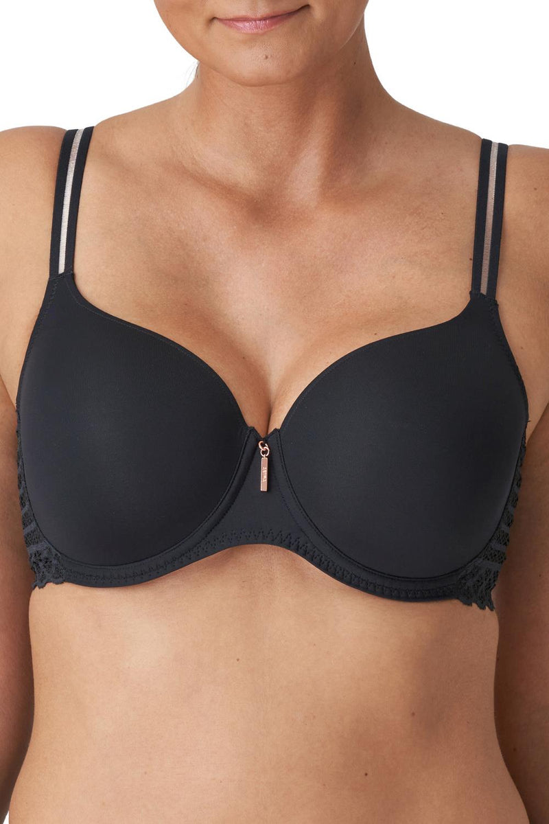 Prima Donna Twist East End Padded Heart Shaped Bra, Charcoal (0241930)