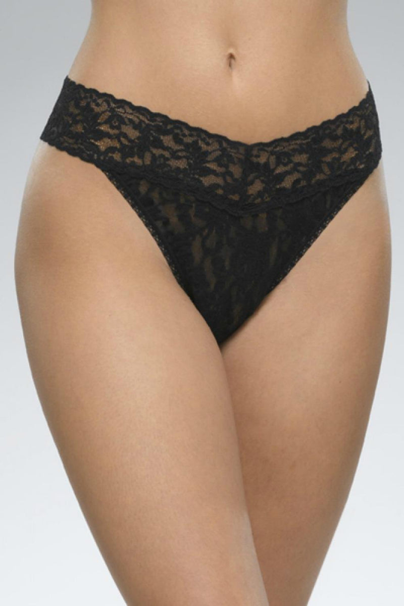 Hanky Panky Signature Lace Original Rise Thong  rolled 4811P