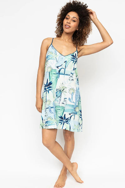 Cyberjammies Harriet Jersey Chemise, Watercolour Landscape Print (0722)