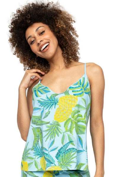 Cyberjammies Paige Jersey Cami, Pineapple Print (0767)