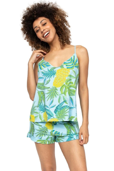 Cyberjammies Paige Jersey Shorts, Pineapple Print (0768)