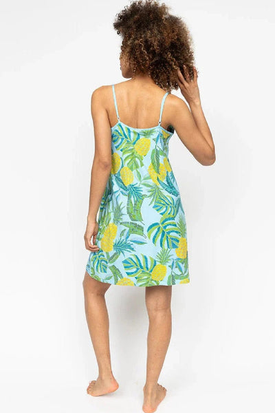 Cyberjammies Paige Jersey Chemise, Pineapple Print (0769)