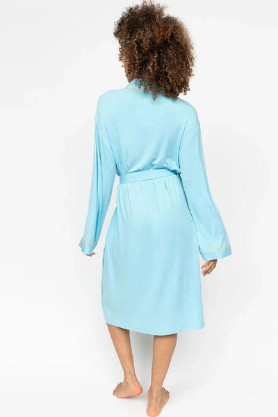 Cyberjammies Paige Jersey Short Robe, Blue (0775)