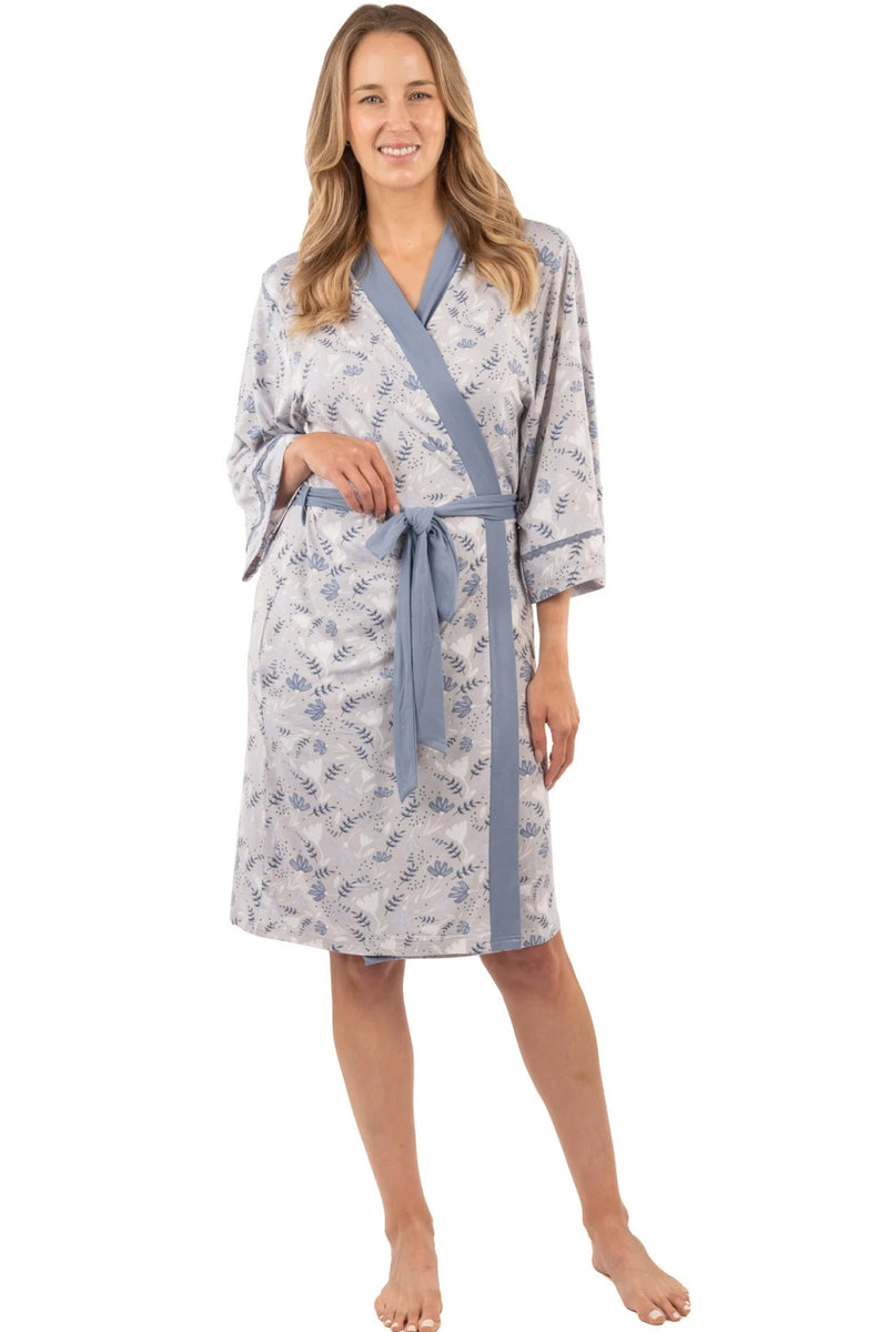 Patricia Floral Robe 38", Floral Print (116-3C)