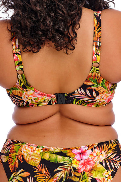 Elomi Tiger Valley Swim Plunge Bikini, Black (ES802302)