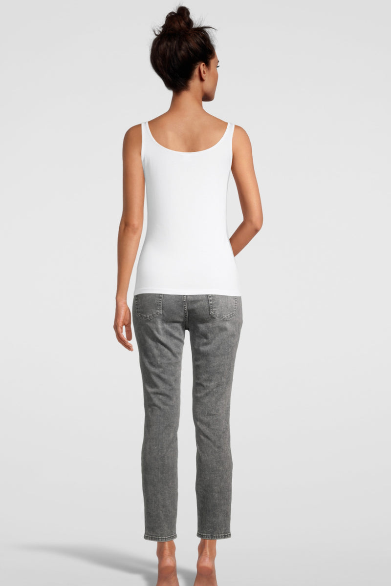 Oscalito Micromodal Tank Top, White (1208)