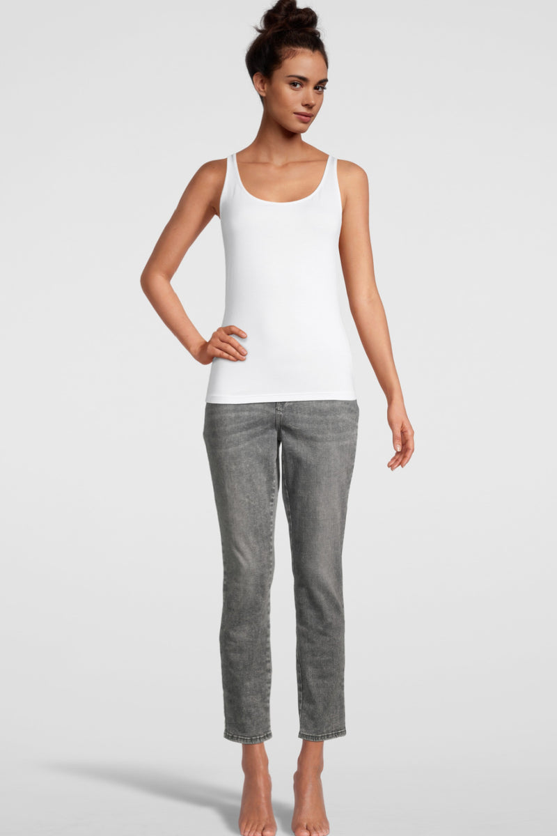 Oscalito Micromodal Tank Top, White (1208)