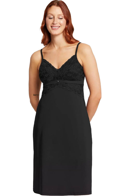 Montelle Bust Support Gown, Black (9399)