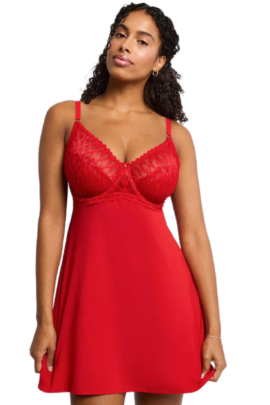 Montelle Lacy Essentials Babydoll, Sweet Red (9306)