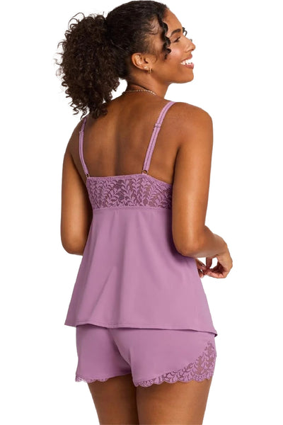 Fleur't Berry Garden Bust Support Cami Short Set, Berry Glaze (9590)