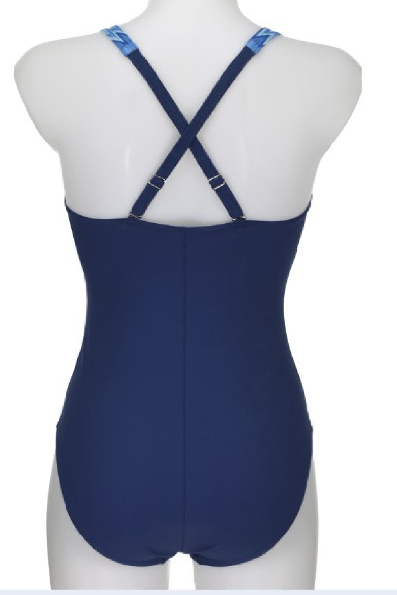Sunflair Square Neck Swimsuit, Blue (22033)