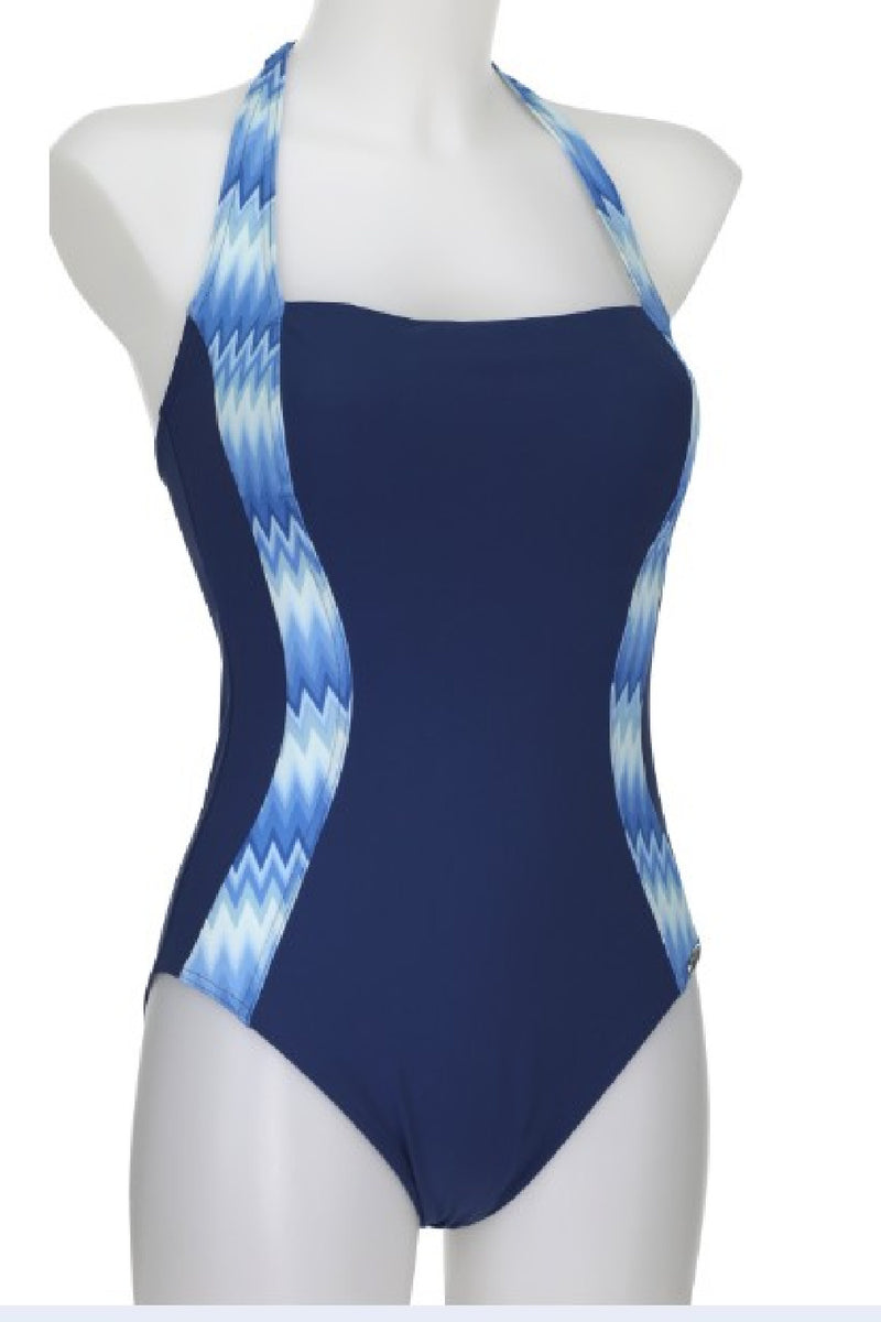 Sunflair Square Neck Swimsuit, Blue (22033)