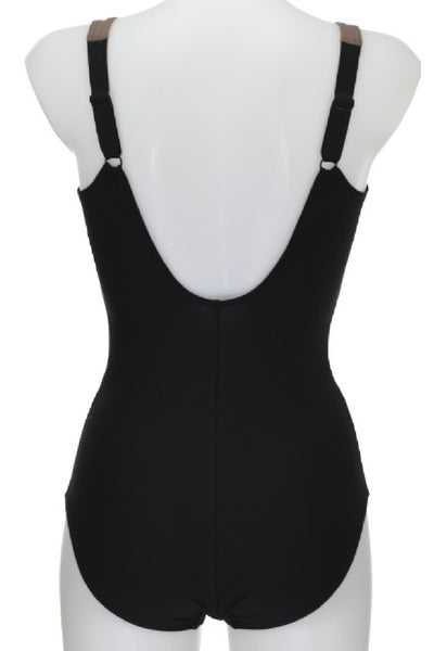 Sunflair V-Neck Swimsuit, Blue (22057)