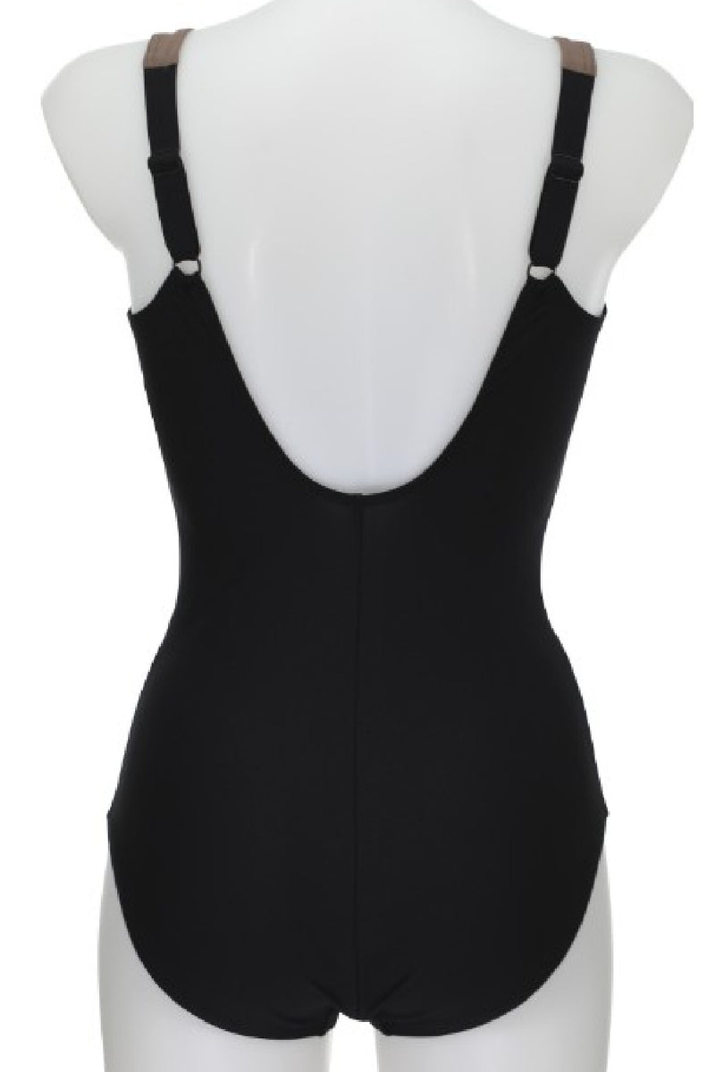 Sunflair V-Neck Swimsuit, Blue (22057)