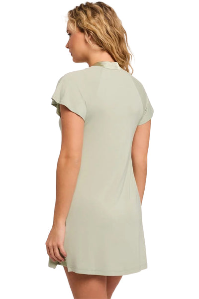 Fleur't Essentials Flutter Sleeves Nightshirt, Fern (638)