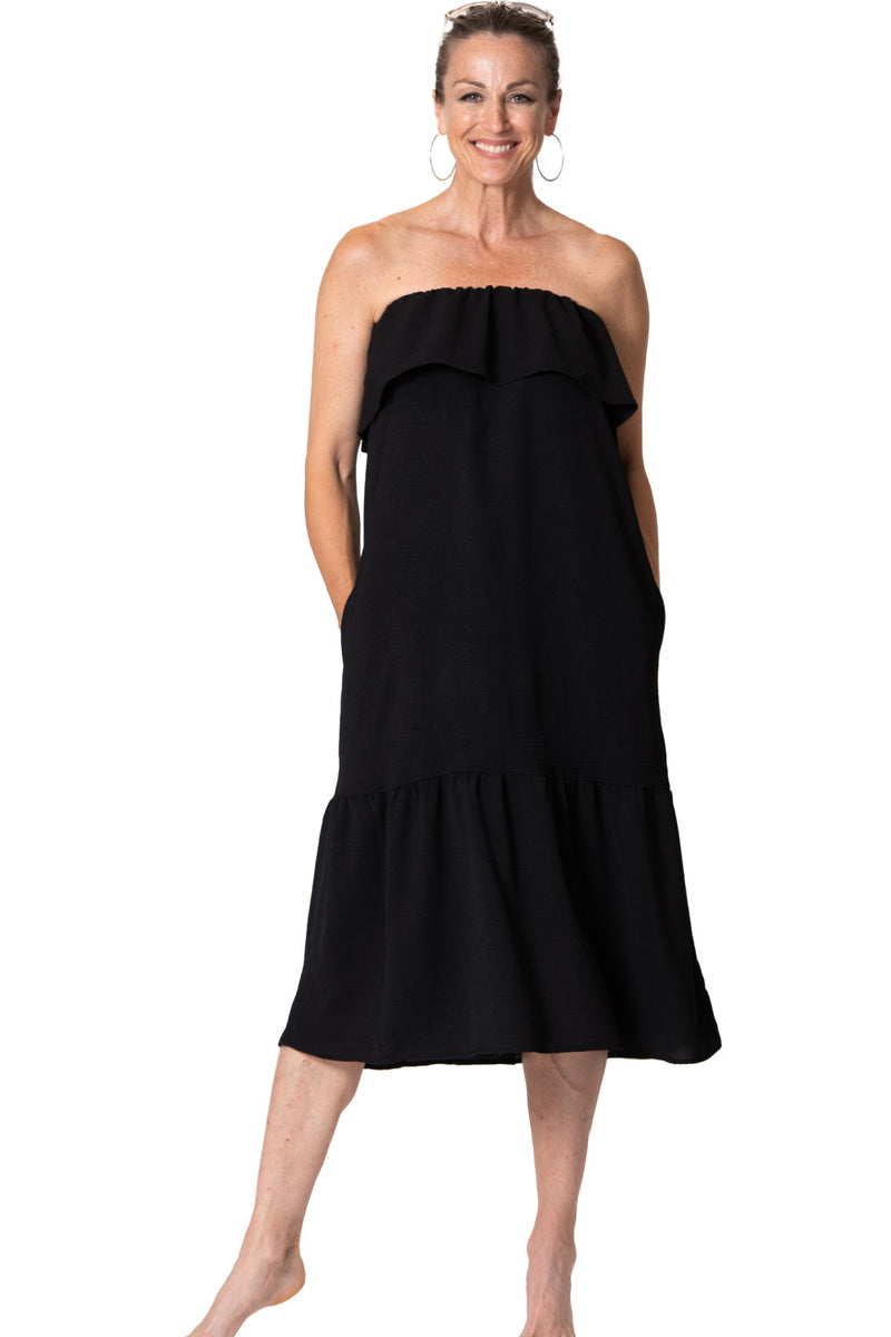 Cover Me Side Pockets Dress, Black (26052555)