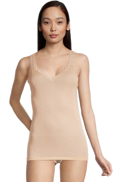 Oscalito Filoscozia® Tank Top with leavers lace, Skin (314)