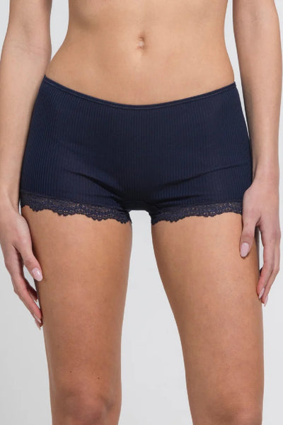 Oscalito Filoscozia cotton and Leavers lace Panties, Blue (3165)