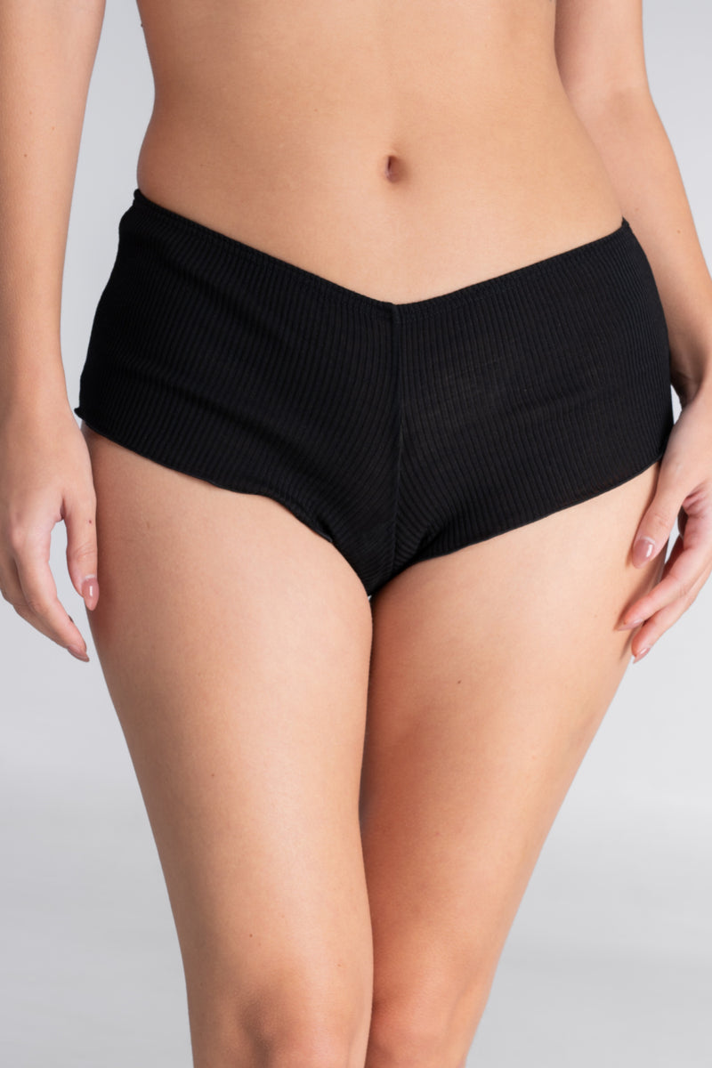 Oscalito Wool and Silk Panties, Nero (3441)