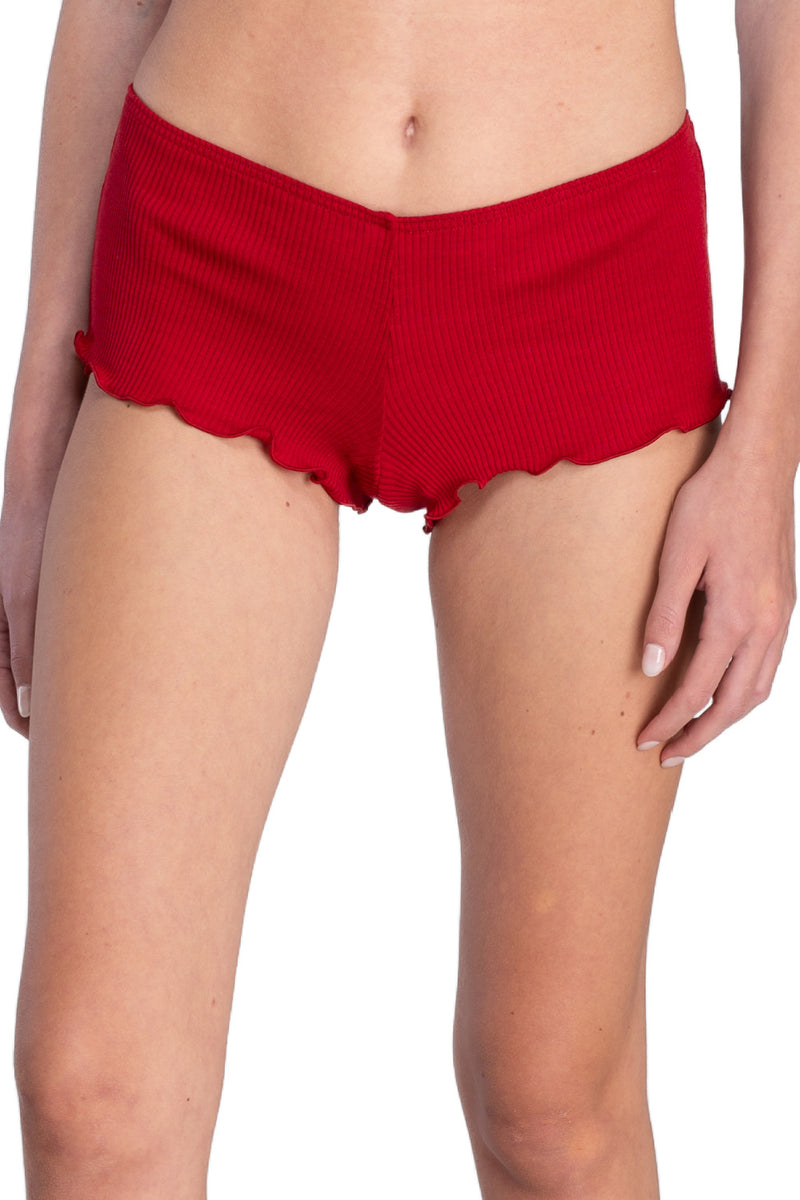 Oscalito Wool and Silk Panties, Rosso (3441)
