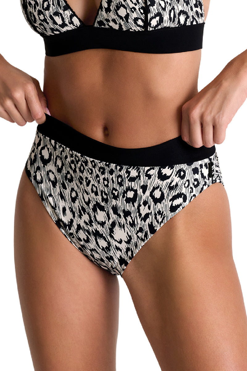 Shan Signature High-Waist Bikini Bottom, Leo (42660-37)