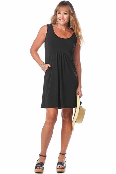 Rapz Empire Pocketed Dress, Black (4330)