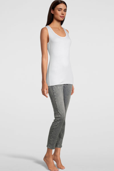 Oscalito Termotex® Tank Top with Satin Edging, White (440)