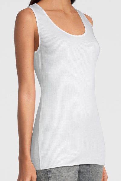 Oscalito Termotex® Tank Top with Satin Edging, White (440)