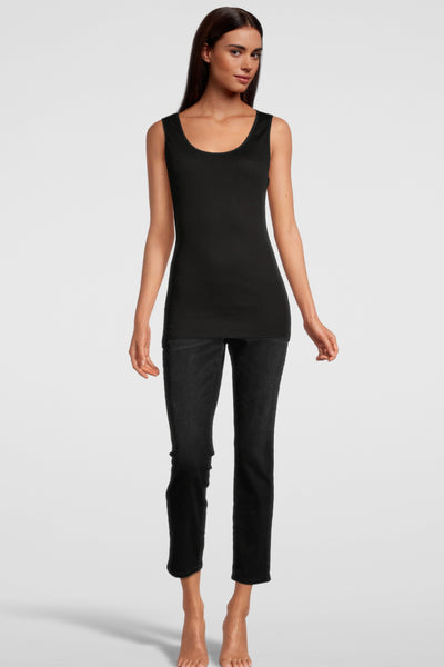 Oscalito Termotex® Tank Top with Satin Edging, Black (440)