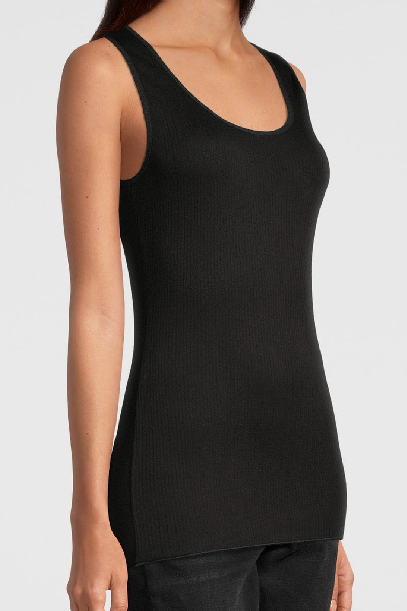 Oscalito Termotex® Tank Top with Satin Edging, Black (440)