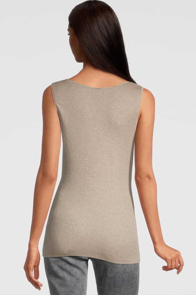 Oscalito Termotex® Tank Top with Satin Edging, Noisette (440)