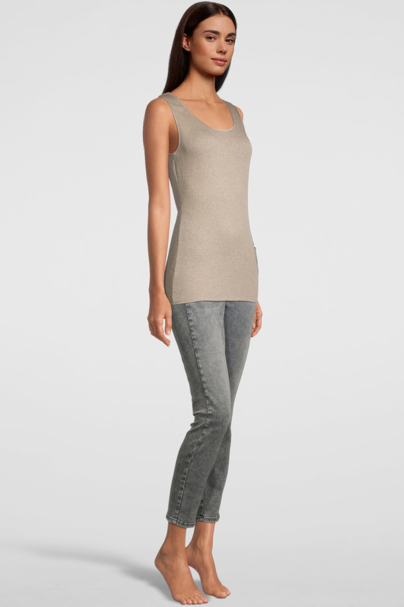 Oscalito Termotex® Tank Top with Satin Edging, Noisette (440)