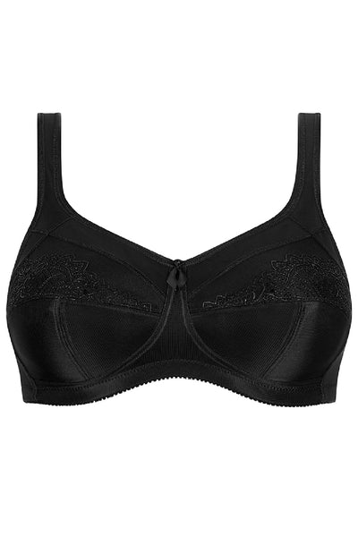 Amoena Isadora Wire-Free Mastectomy Soft Bra, Black (44114)