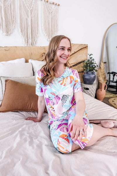 Cloud Nine Pajamas Capri Pajama Set, Island Breeze (GR112RSTE/CPR)