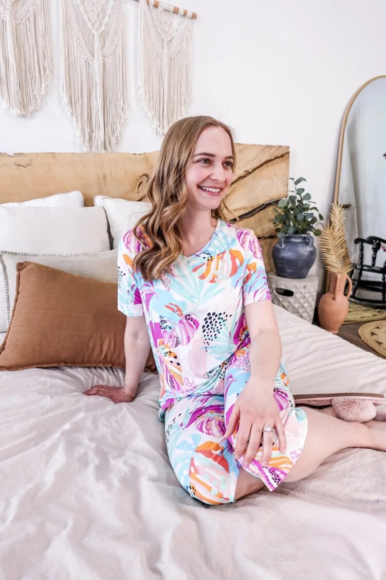 Cloud Nine Pajamas Capri Pajama Set, Island Breeze (GR112RSTE/CPR)