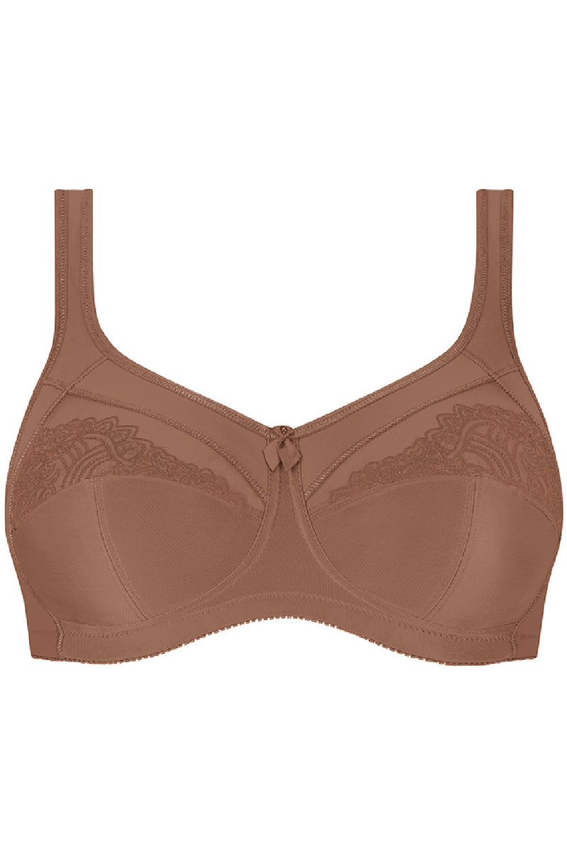 Amoena Isadora Wire-Free Mastectomy Soft Bra, Mocha (44855)