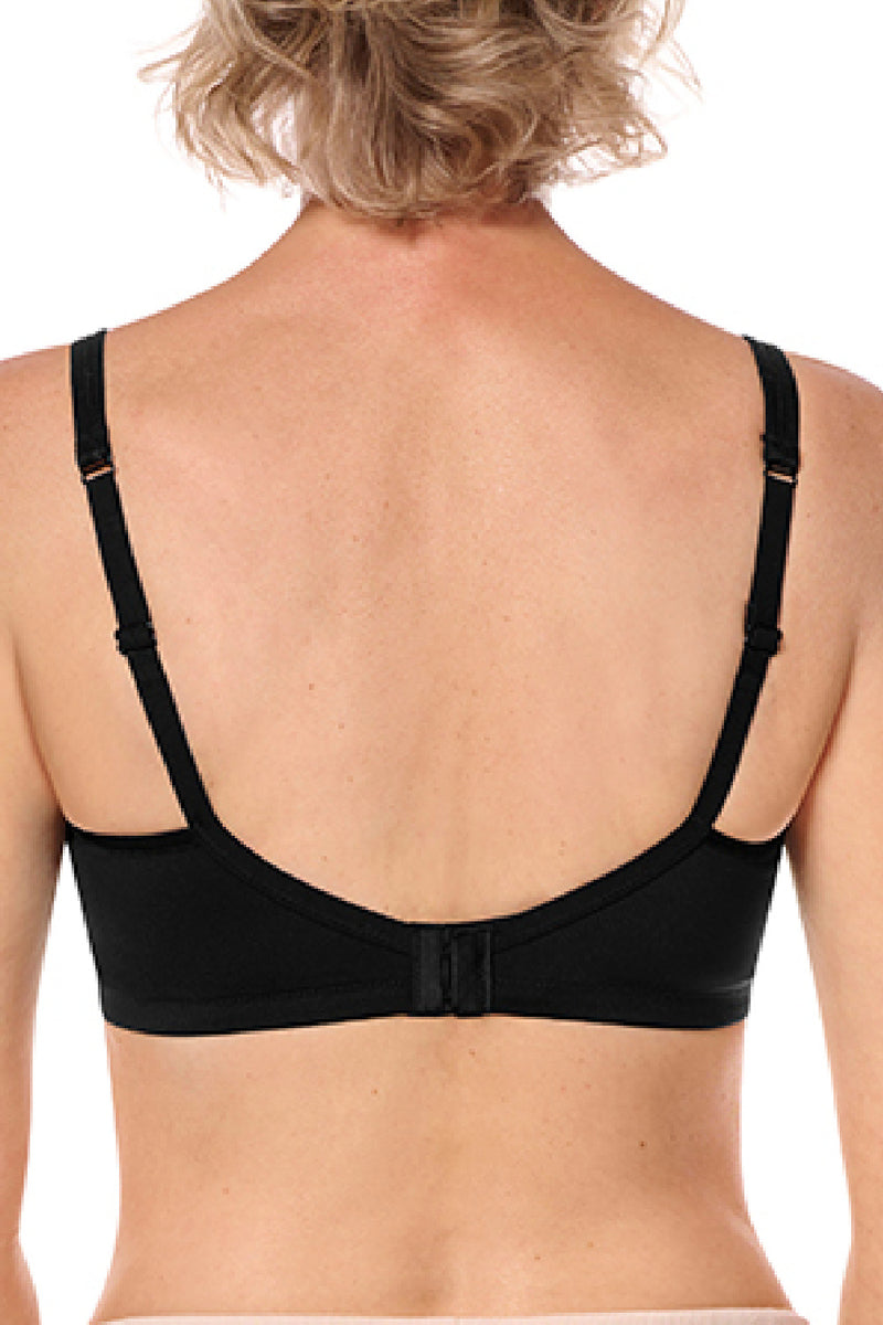 Amoena Mara Padded Wire-Free Bra, Black (44865)