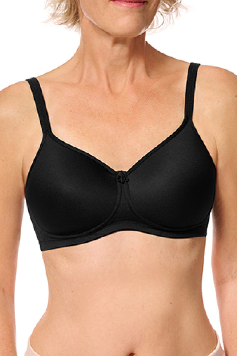 Amoena Mara Padded Wire-Free Bra, Black (44865)