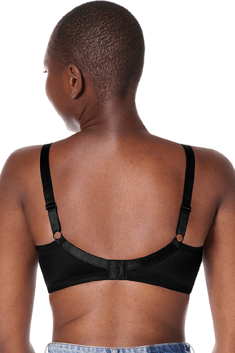Amoena Nancy Wireless Pocketed Bra, Black (44870)