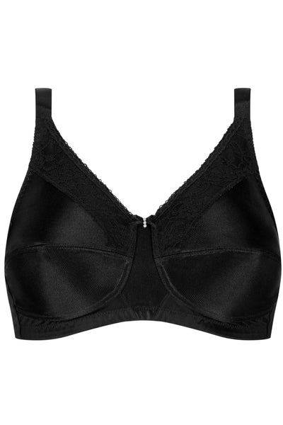 Amoena Nancy Wireless Pocketed Bra, Black (44870)