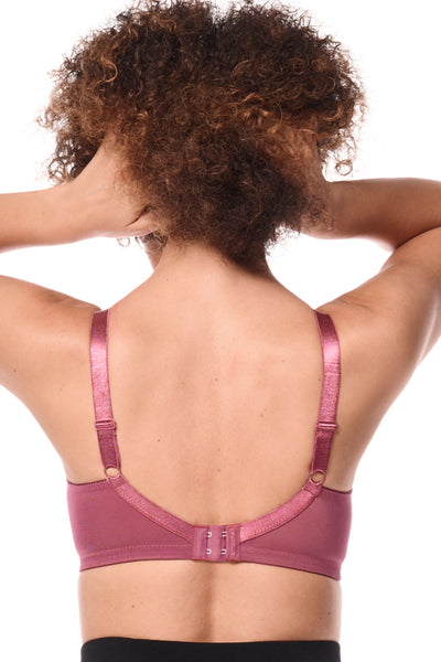 Amoena Nancy Wireless Pocketed Bra, Dark Red (45100)