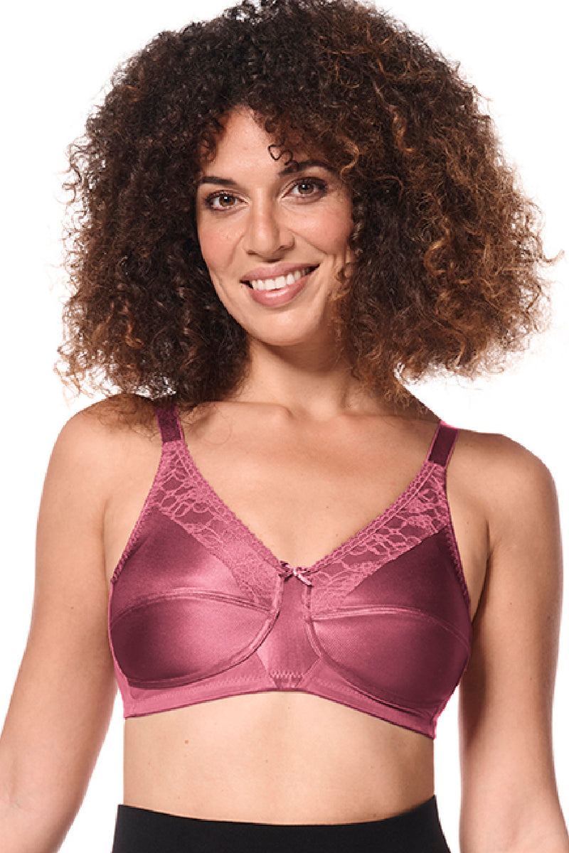 Amoena Nancy Wireless Pocketed Bra, Dark Red (45100)