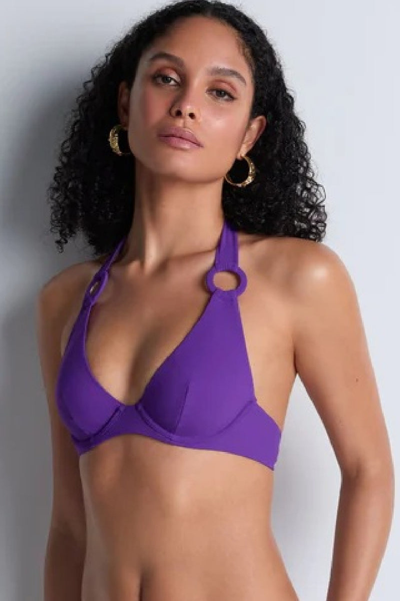 Aubade Swim Summer Essence Plunge Bikini, Amethyst (4R12)