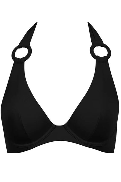 Aubade Swim Summer Essence Plunge Bikini, Black (4R12)