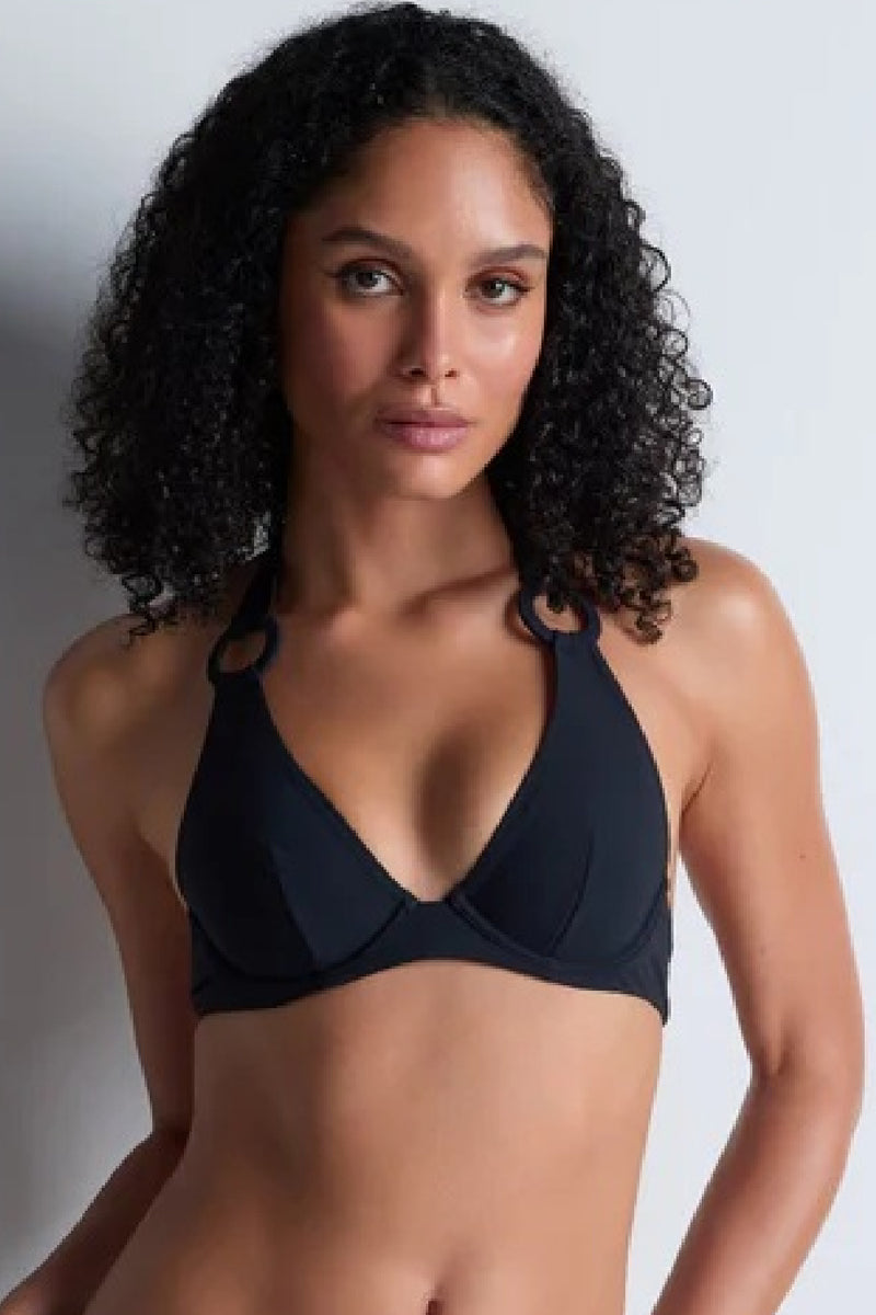 Aubade Swim Summer Essence Plunge Bikini, Black (4R12)